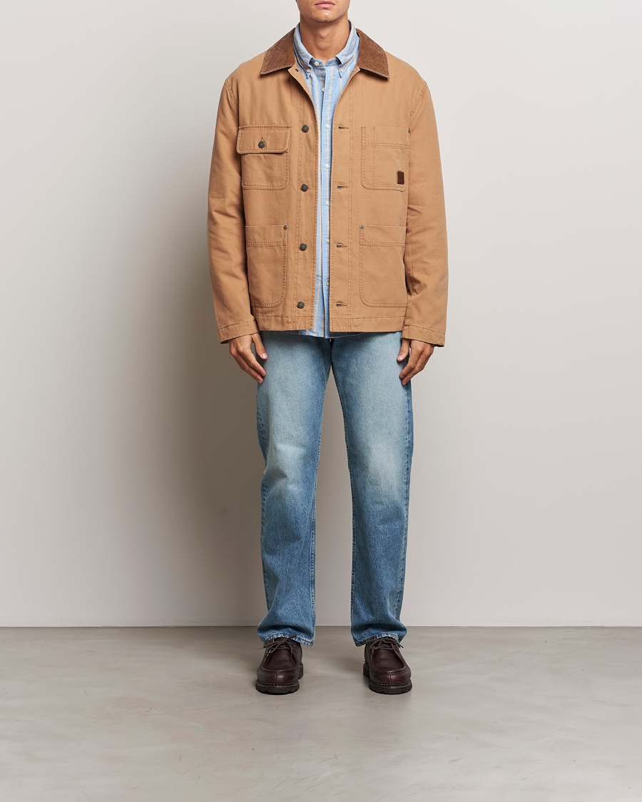 Homme | Manteaux Et Vestes | Gant | Cotton Work Jacket Roasted Walnut