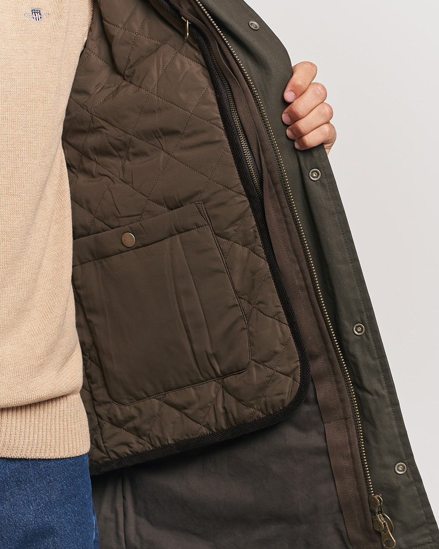 Heren | Jassen | GANT | Double Decker Jacket Dark Sage
