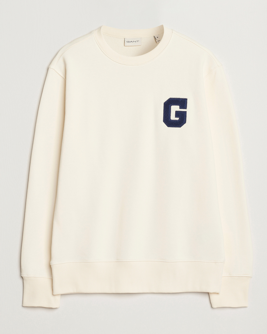 Homme | Pulls Et Tricots | GANT | G Graphic Sweatshirt Cream