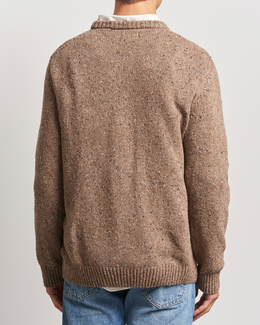 Homme | Pulls Et Tricots | GANT | Neps Wool Crew Neck Brown Melange