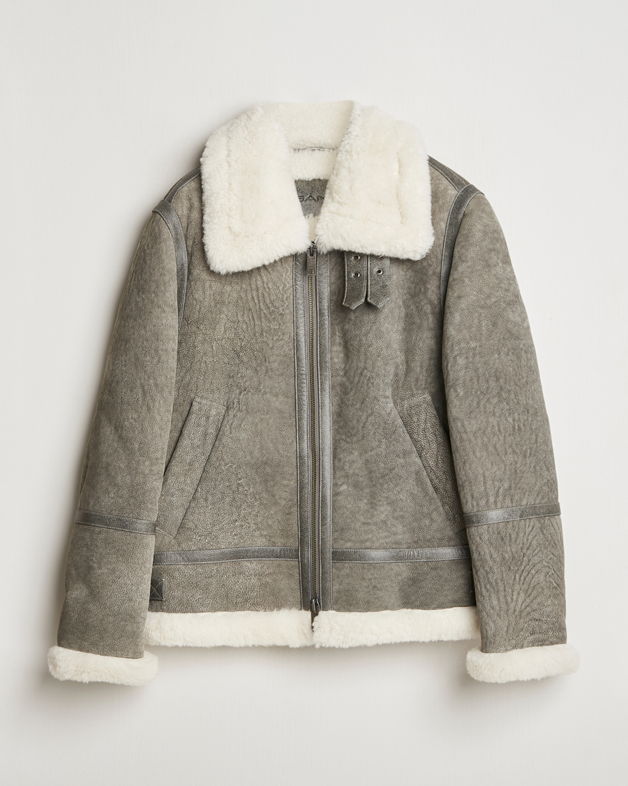 Heren | Jassen | GANT | Shearling Jacket Desert Brown