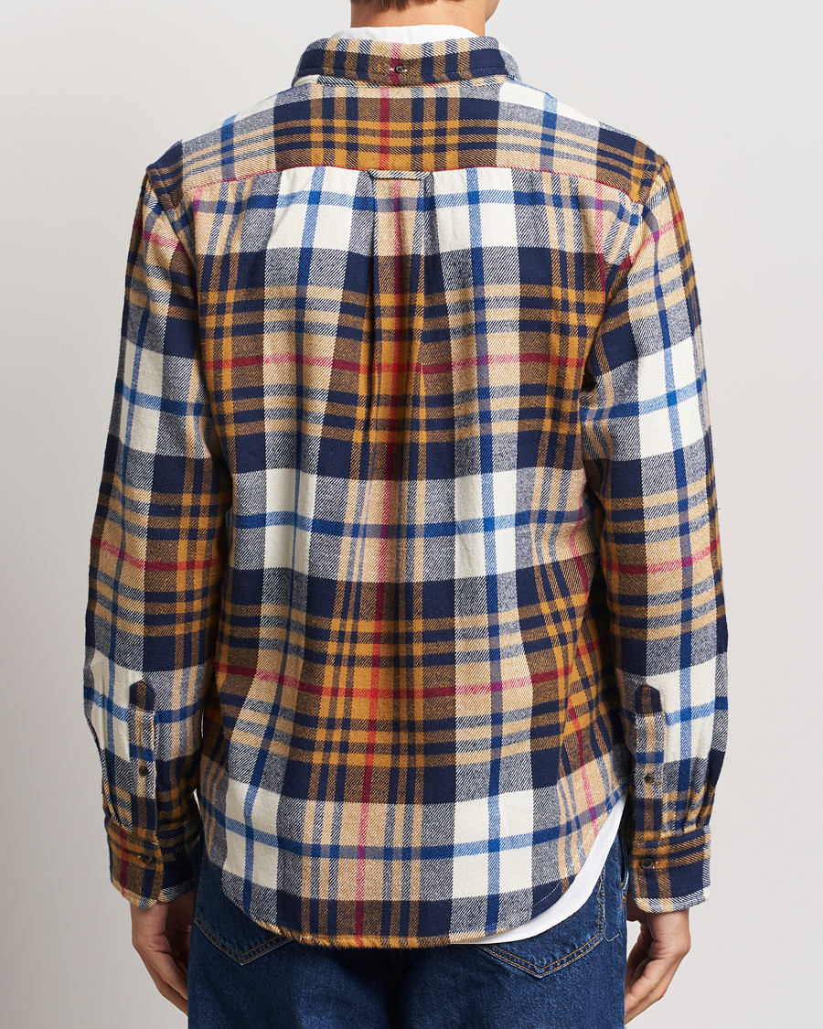 Homme | Chemises | Gant | Twill Checked Shirt Beige