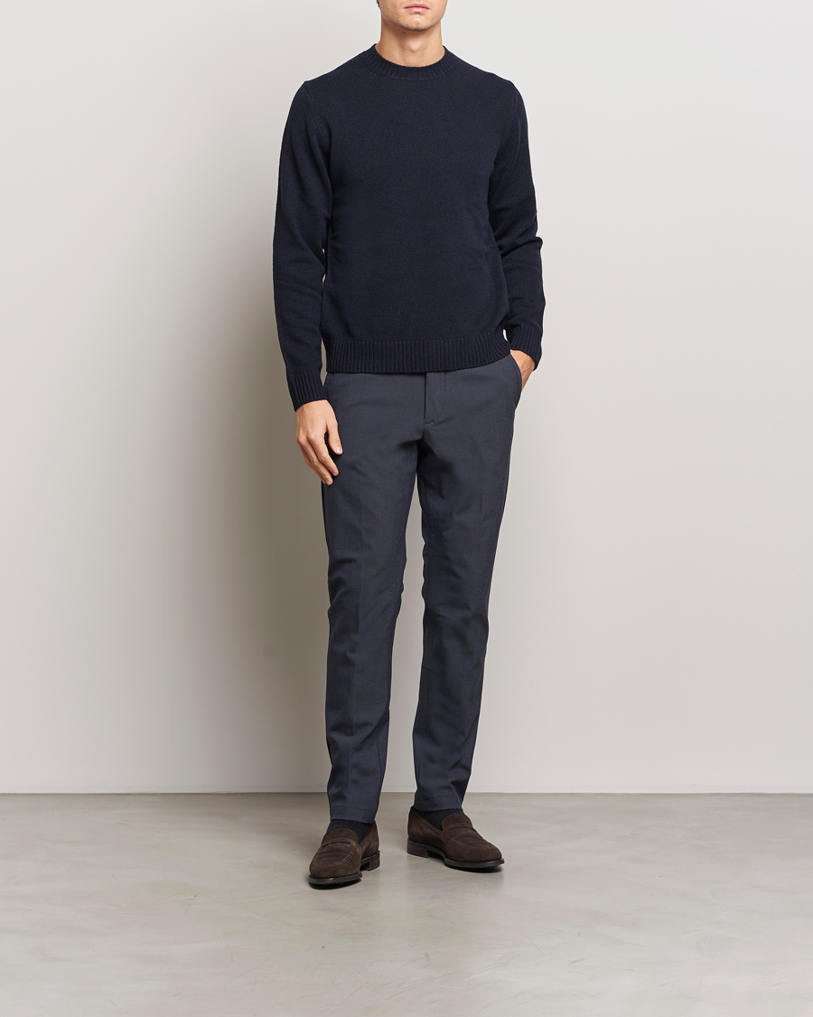 Heren | Broeken | BOSS BLACK | Kaiton Structured Chinos Dark Blue