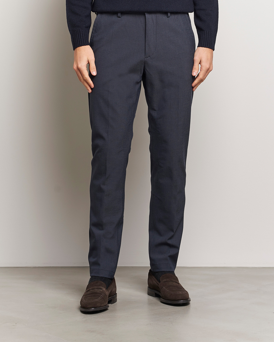 Heren | Broeken | BOSS BLACK | Kaiton Structured Chinos Dark Blue