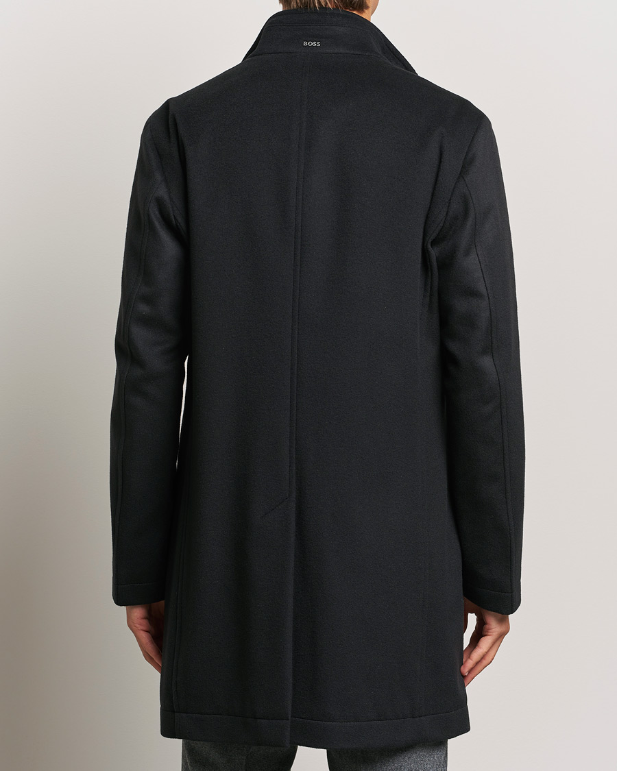 Homme | Manteaux Et Vestes | BOSS BLACK | Hyde Stand Up Collar Coat Black