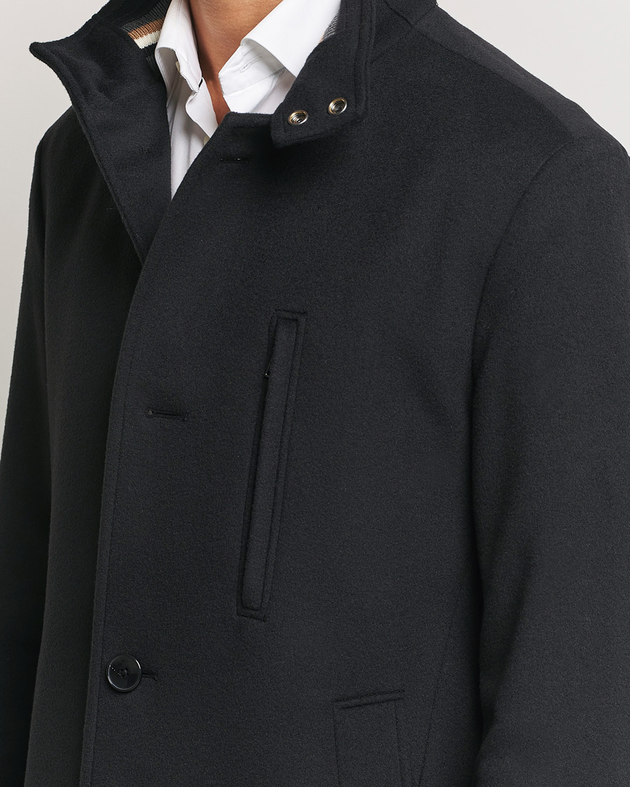 Homme | Manteaux Et Vestes | BOSS BLACK | Hyde Stand Up Collar Coat Black