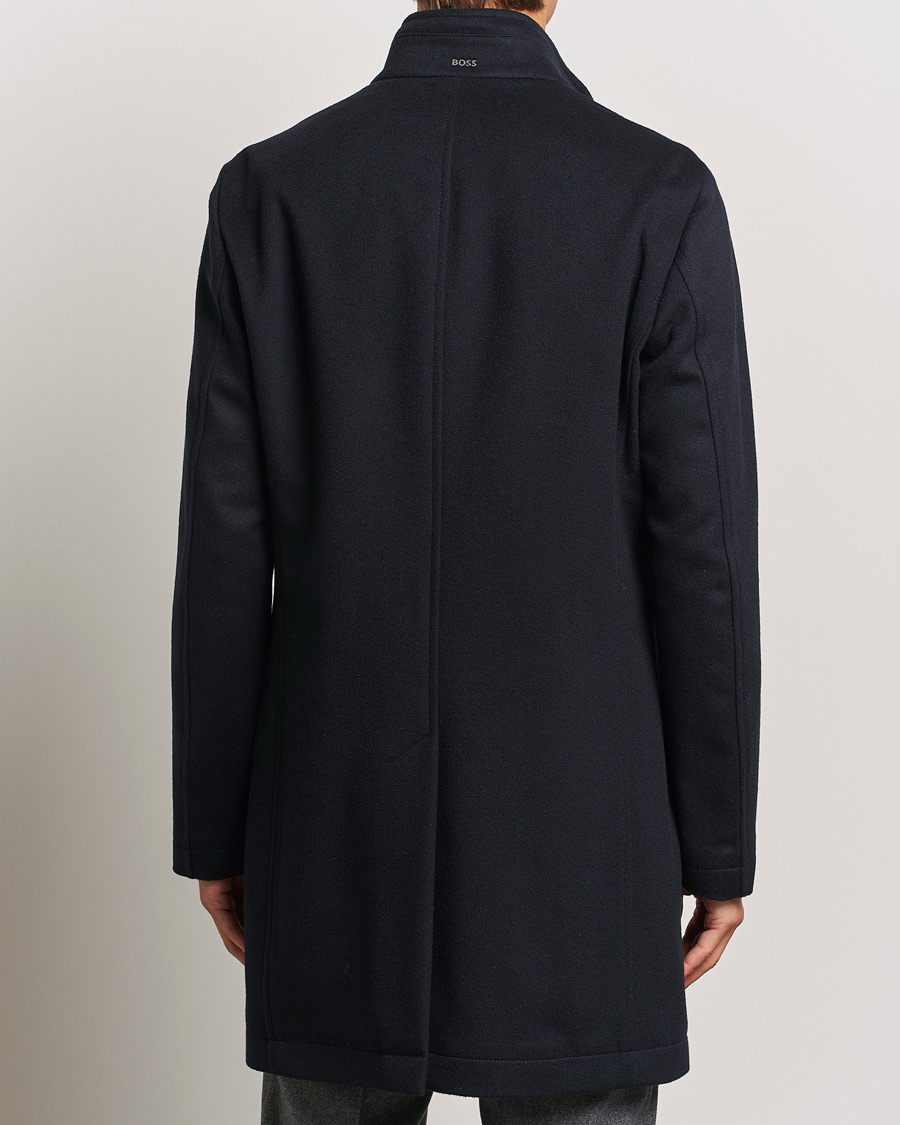 Heren | Jassen | BOSS BLACK | Hyde Stand Up Collar Coat Dark Blue