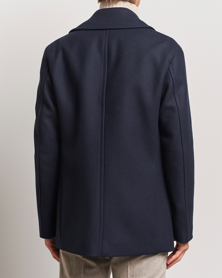 Heren | Jassen | BOSS BLACK | Clay Wool Peacoat Dark Blue