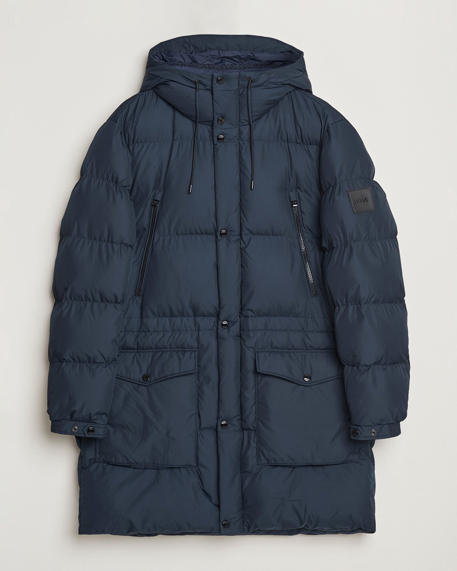 Homme | Manteaux Et Vestes | BOSS BLACK | Condolo Puffer Parka Dark Blue