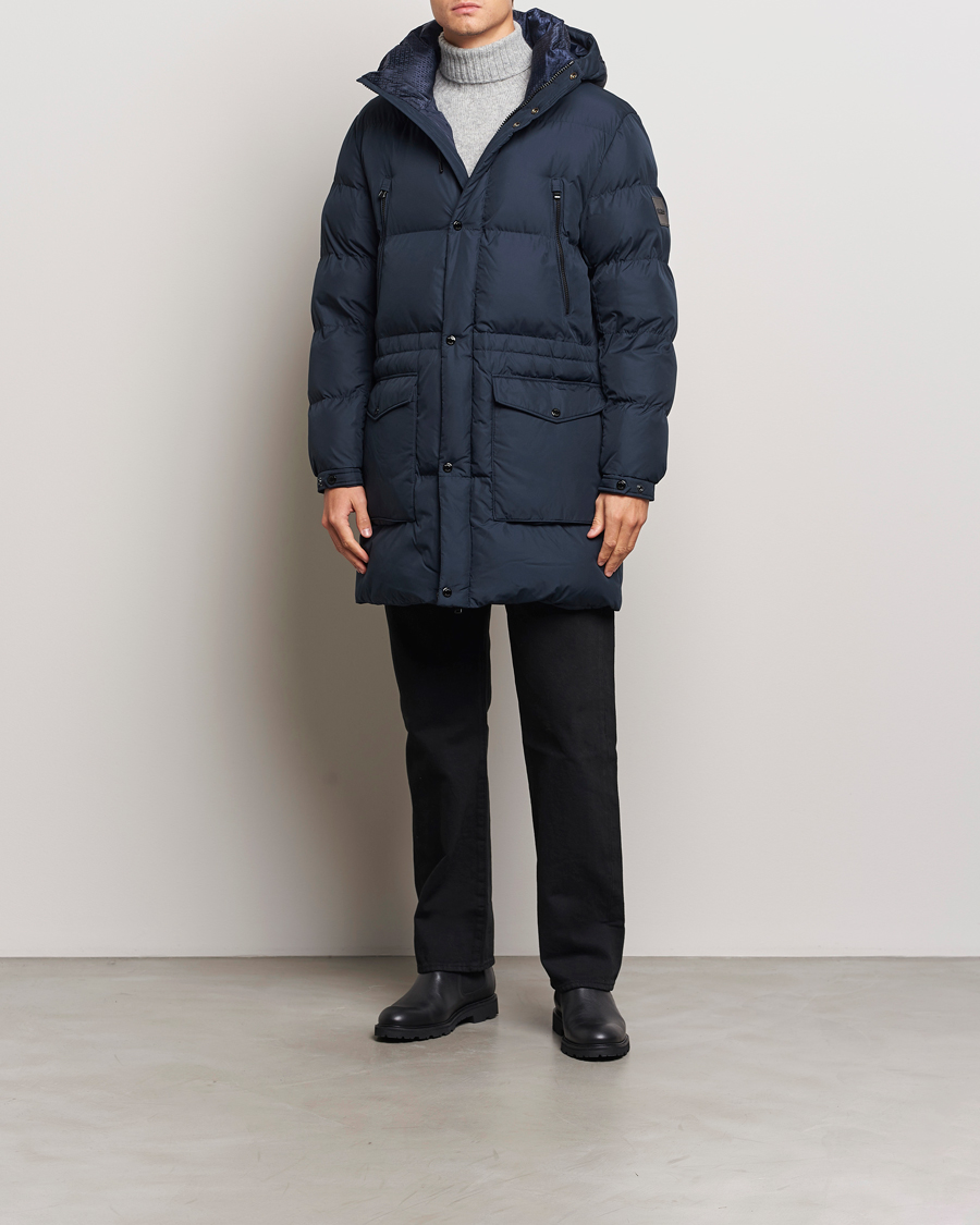 Homme | Manteaux Et Vestes | BOSS BLACK | Condolo Puffer Parka Dark Blue