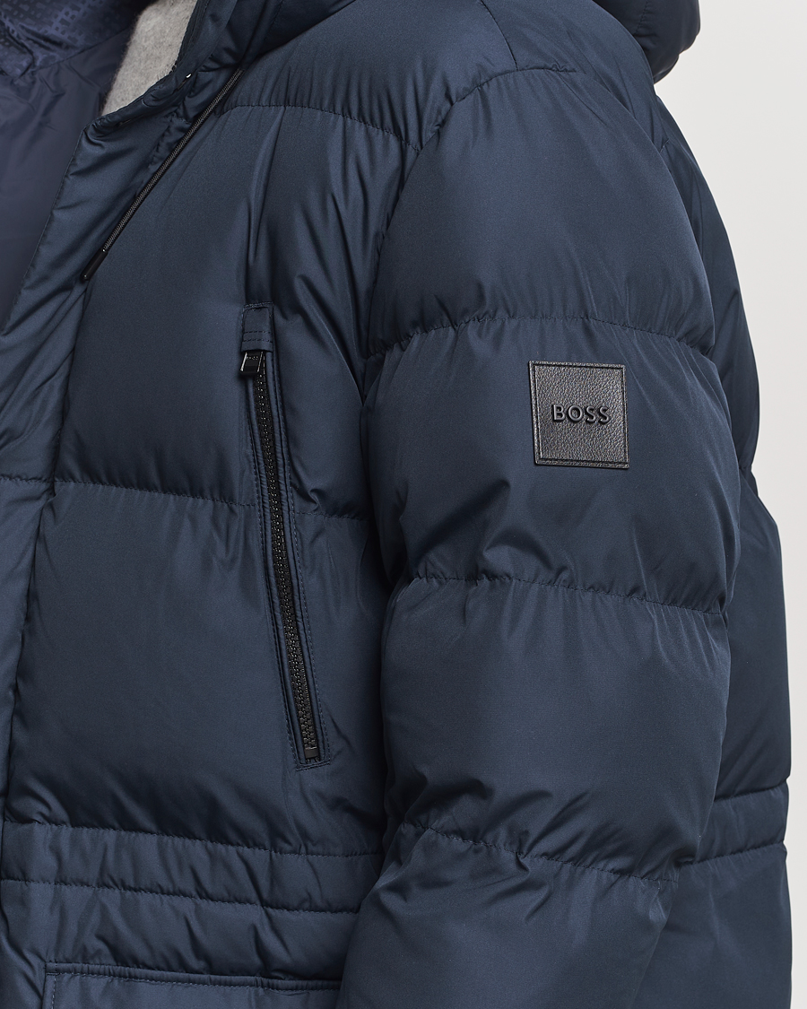 Homme | Manteaux Et Vestes | BOSS BLACK | Condolo Puffer Parka Dark Blue