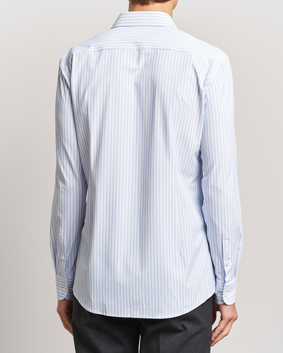 Heren | Overhemden | BOSS BLACK | Hank Striped 4-Way Stretch Shirt Blue/White