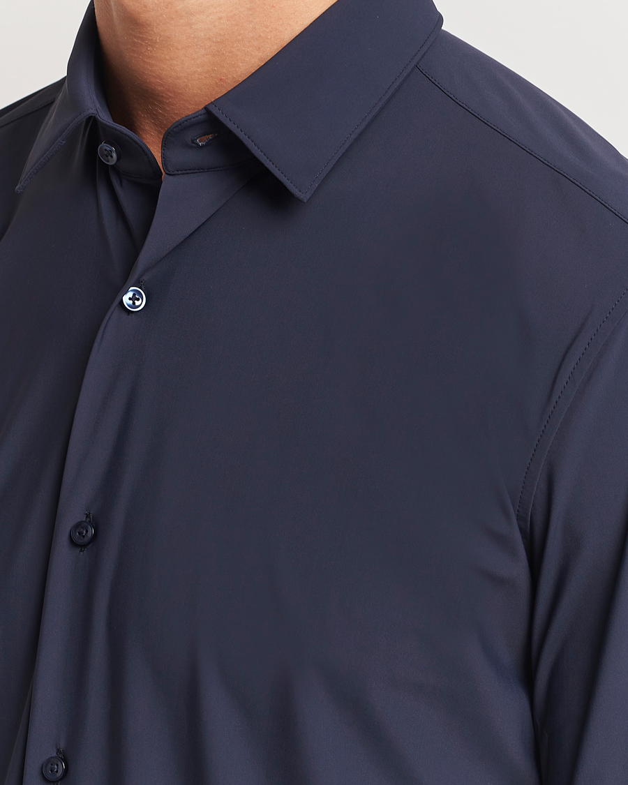 Homme | Chemises | BOSS BLACK | Hank 4-Way Stretch Shirt Dark Blue