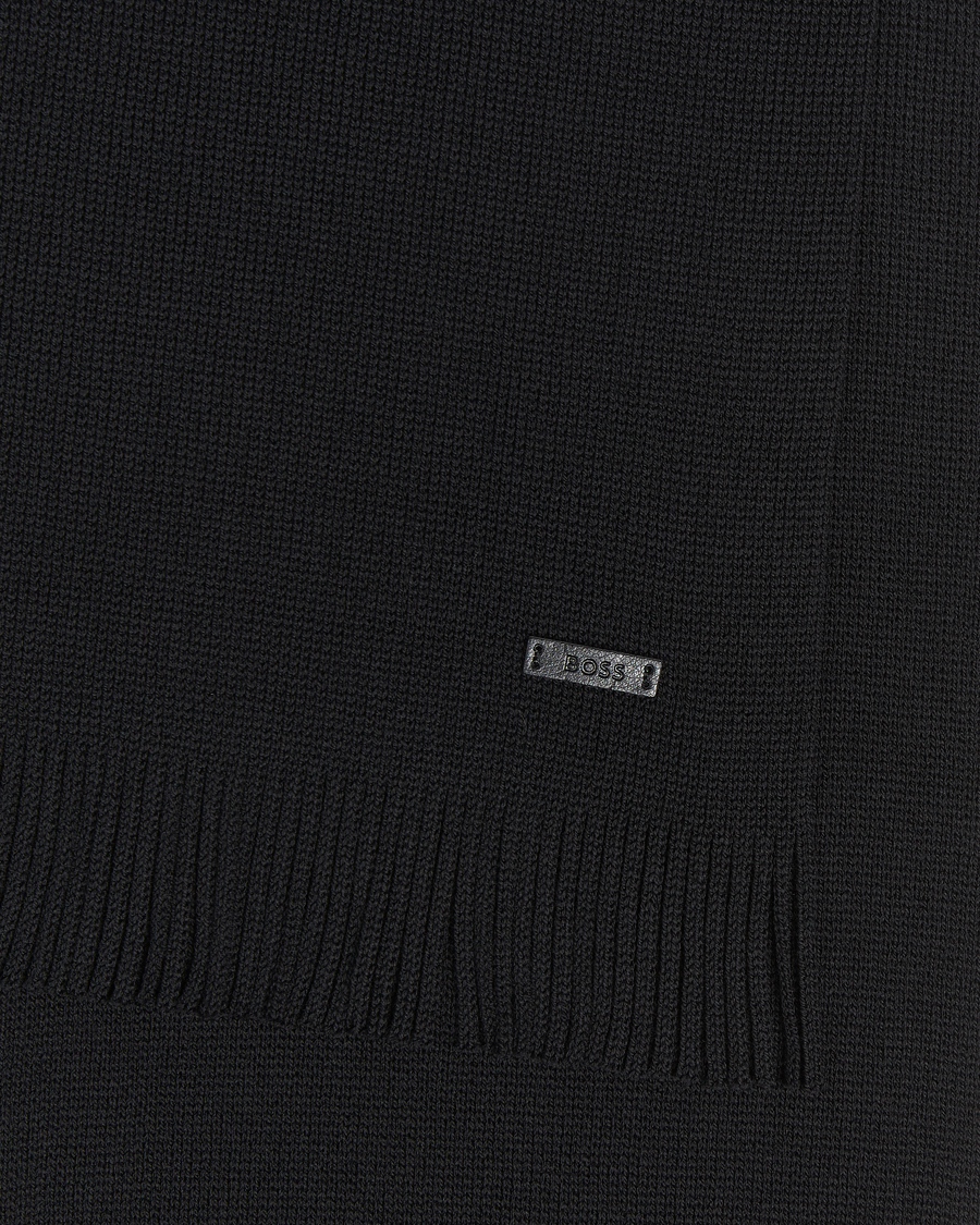 Heren | BOSS BLACK Albas Wool Scarf Black | BOSS BLACK | Albas Wool Scarf Black