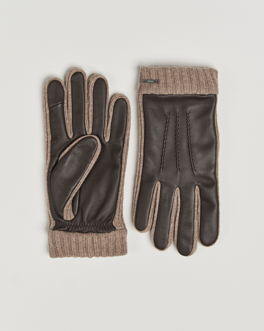 Heren | BOSS BLACK Hyden Leather Gloves Dark Brown | BOSS BLACK | Hyden Leather Gloves Dark Brown