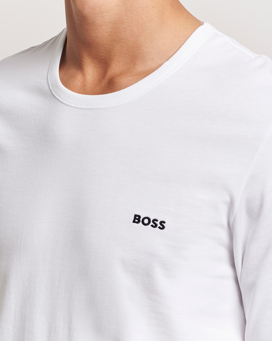 Homme | T-shirts | BOSS BLACK | 3-Pack Long Sleeve T-Shirt White/Navy/Black