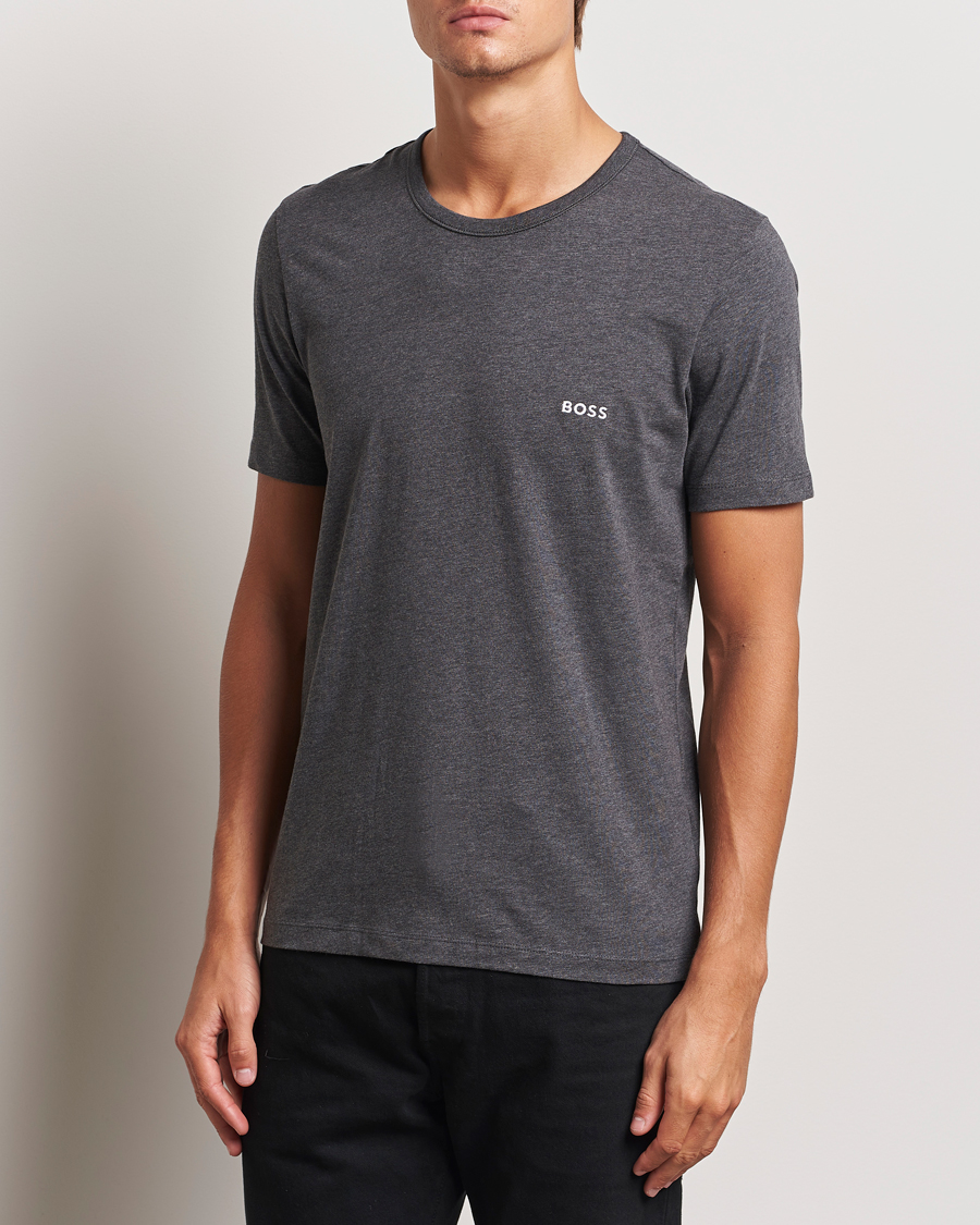 Heren | T-shirts | BOSS BLACK | 3-Pack Crew Neck T-Shirt Grey/White/Navy