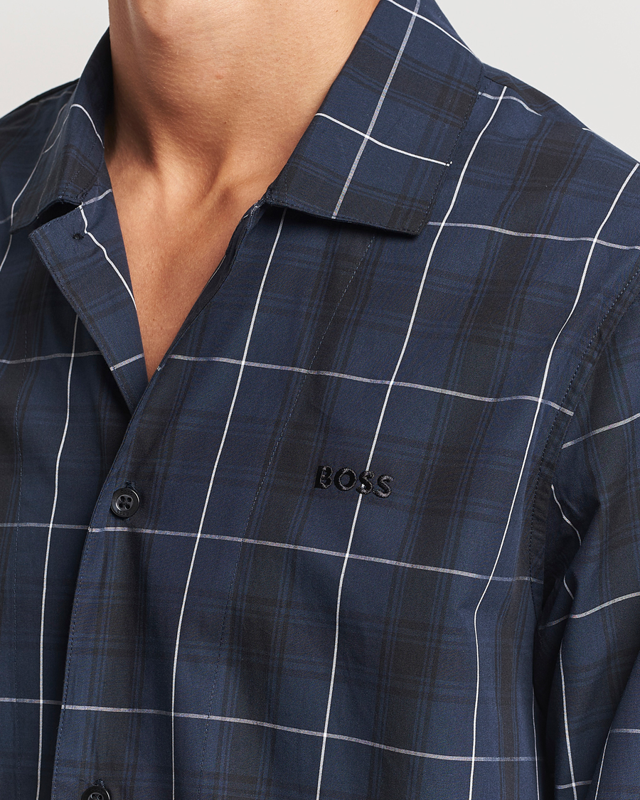 Homme | BOSS BLACK Urban Checked Pyjama Set Dark Blue | BOSS BLACK | Urban Checked Pyjama Set Dark Blue