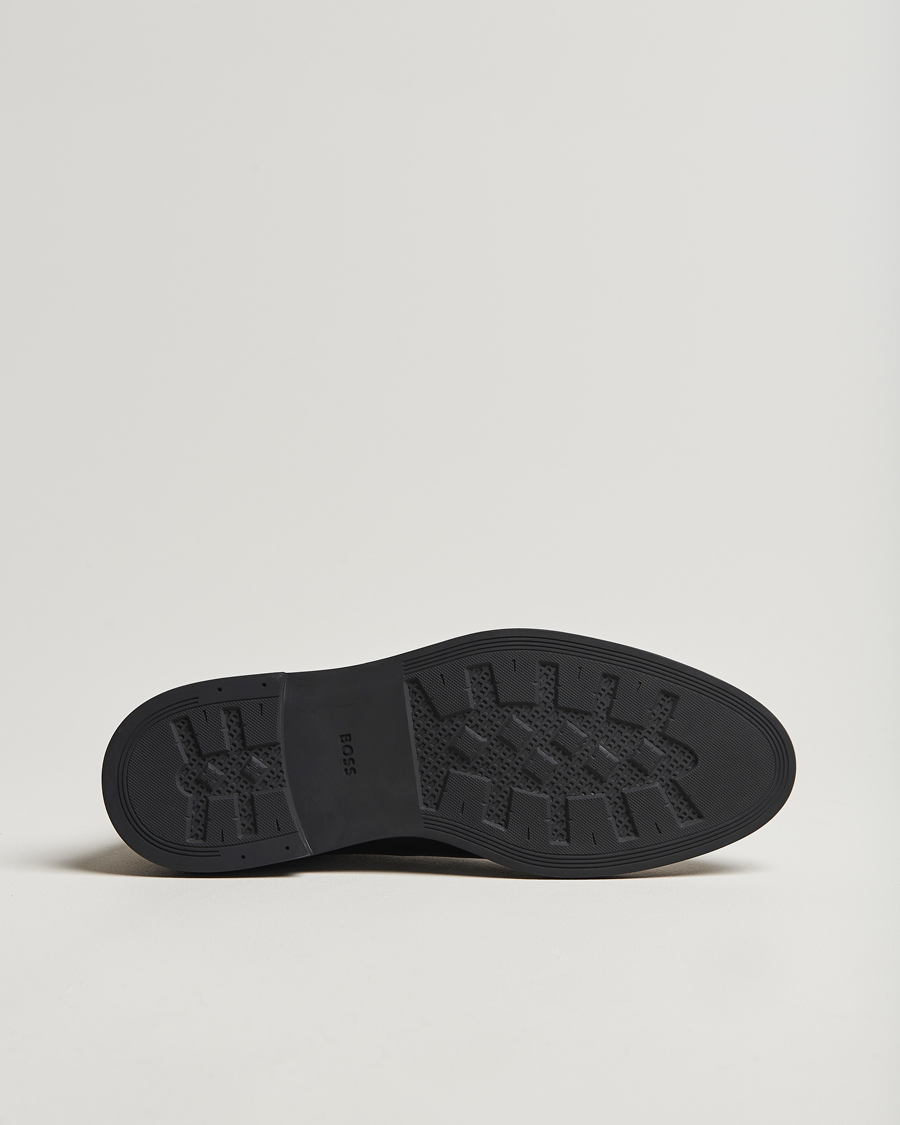 Heren | BOSS BLACK Calev Leather Chelsea Boot Black | BOSS BLACK | Calev Leather Chelsea Boot Black