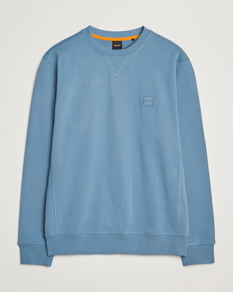 Heren | Truien | BOSS ORANGE | Westart Logo Sweatshirt Open Blue
