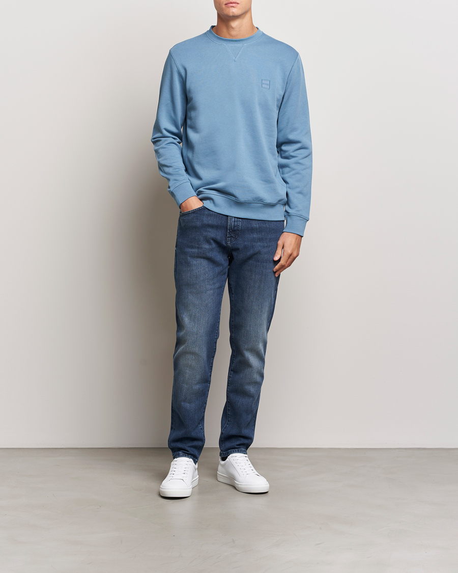 Heren | Truien | BOSS ORANGE | Westart Logo Sweatshirt Open Blue