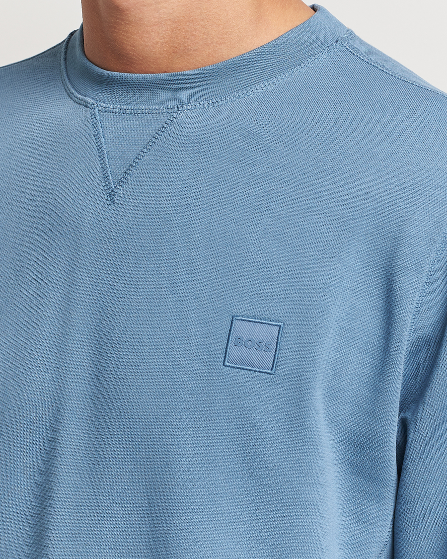 Heren | Truien | BOSS ORANGE | Westart Logo Sweatshirt Open Blue