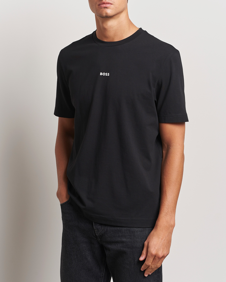 Heren | T-shirts | BOSS ORANGE | Tchup Logo Crew Neck T-Shirt Black