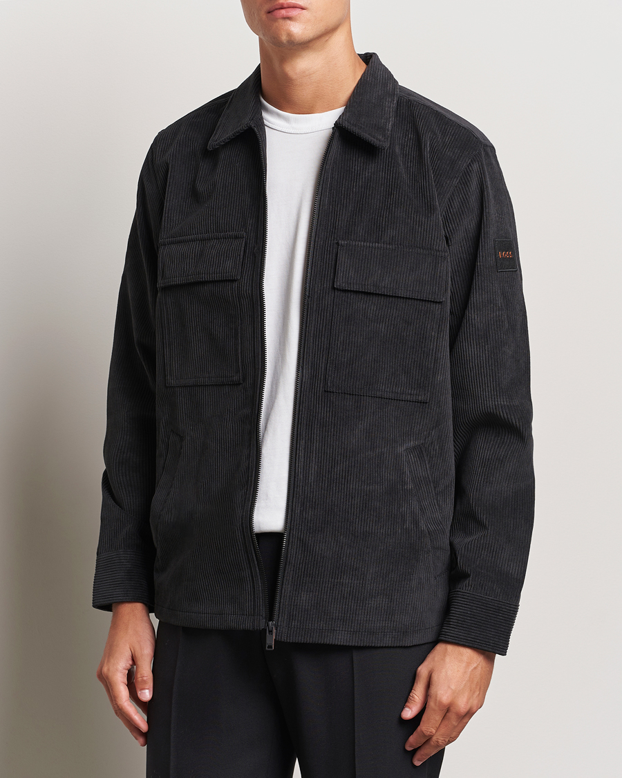 Homme | Chemises | BOSS ORANGE | Lozzy Brushed Overshirt Black
