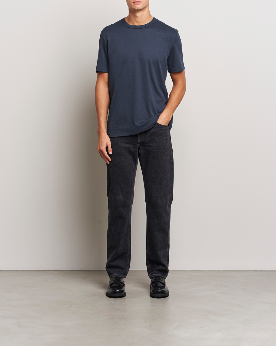 Heren | T-shirts | HUGO | Dozy Crew Neck T-Shirt Dark Blue