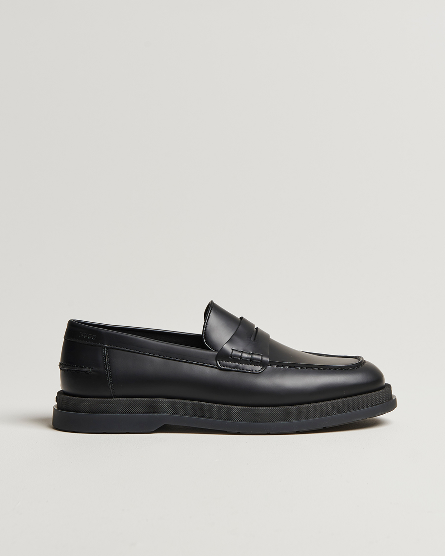 Heren | HUGO Chaol Leather Loafer Black | HUGO | Chaol Leather Loafer Black
