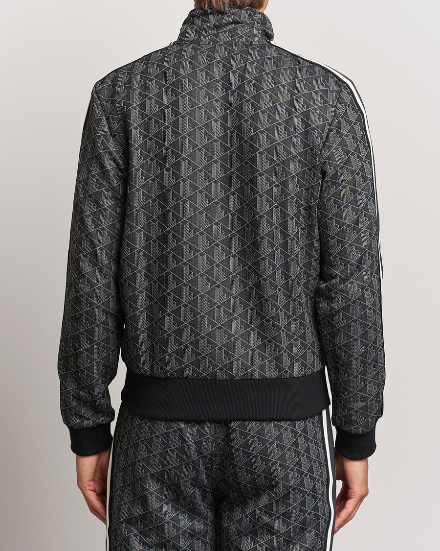 Homme | Pulls Et Tricots | Lacoste | Monogram Full Zip Track Jacket Black/Graphite