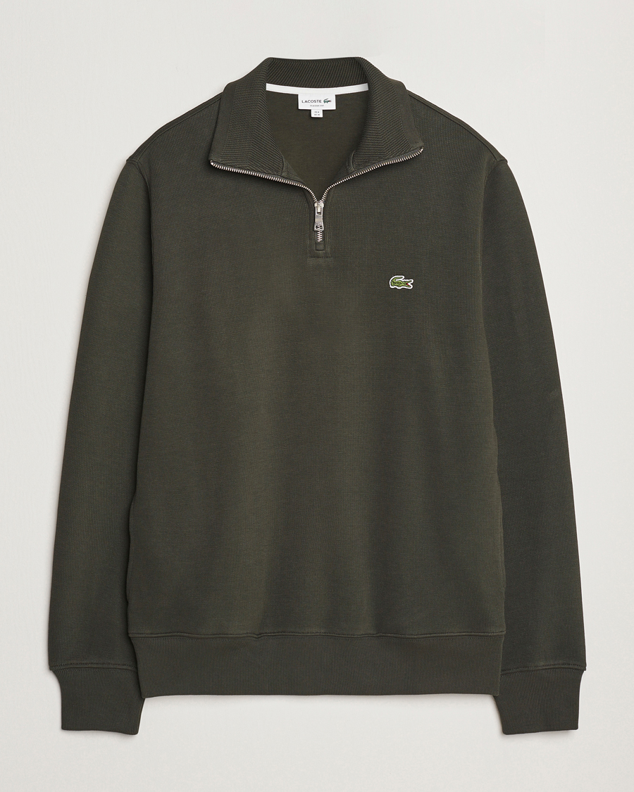Homme | Pulls Et Tricots | Lacoste | Rib Interlock Half Zip Sapwood