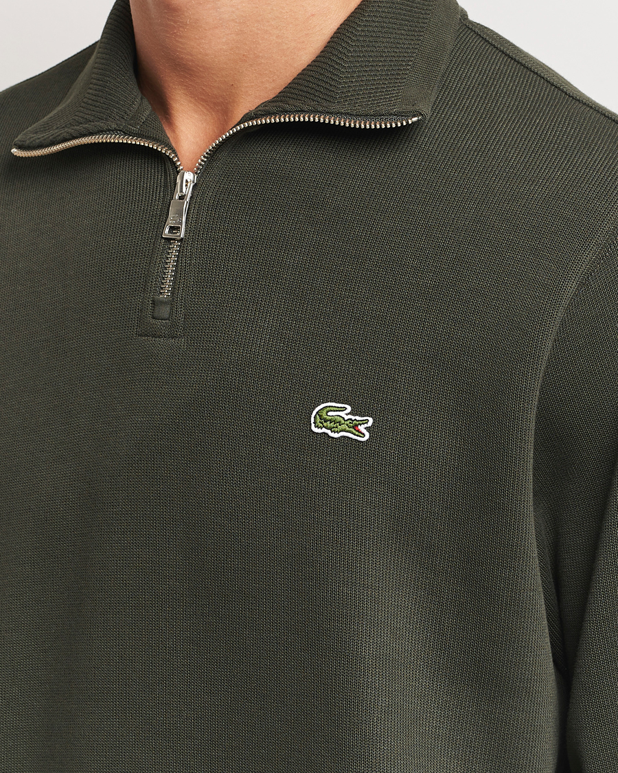 Homme | Pulls Et Tricots | Lacoste | Rib Interlock Half Zip Sapwood