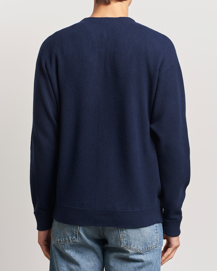 Homme | Pulls Et Tricots | Lacoste | Carded Wool Cardigan Navy