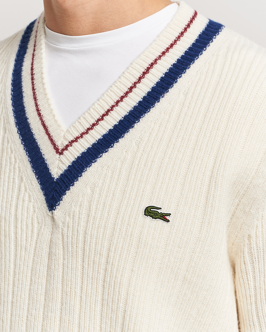 Heren | Truien | Lacoste | Retro Tennis Wool V-Neck Lapland
