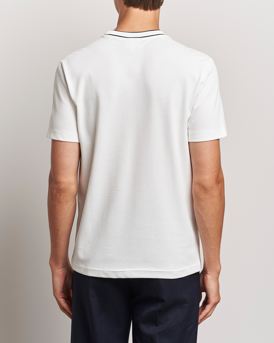 Heren | T-shirts | Lacoste | Contrast Rib Piqué T-Shirt Flour