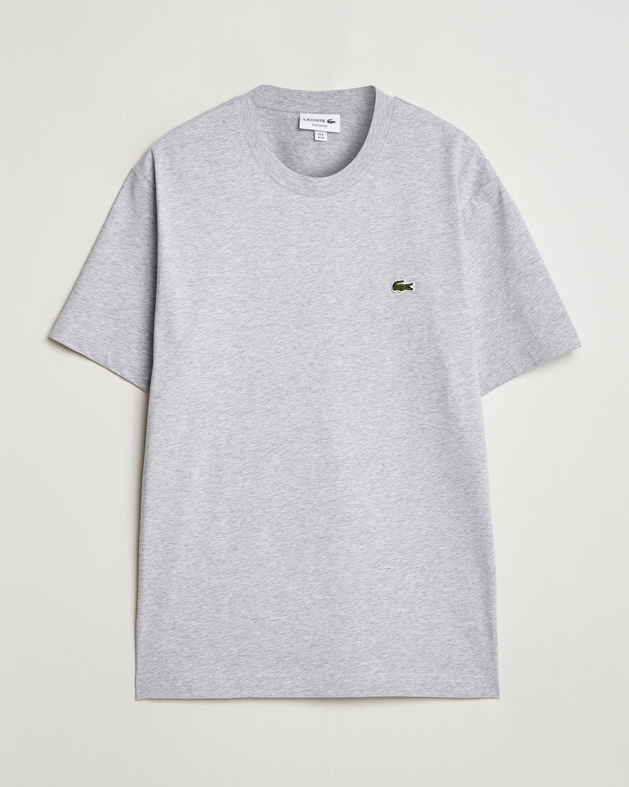 Heren | T-shirts | Lacoste | Crew Neck T-Shirt Silver Chine