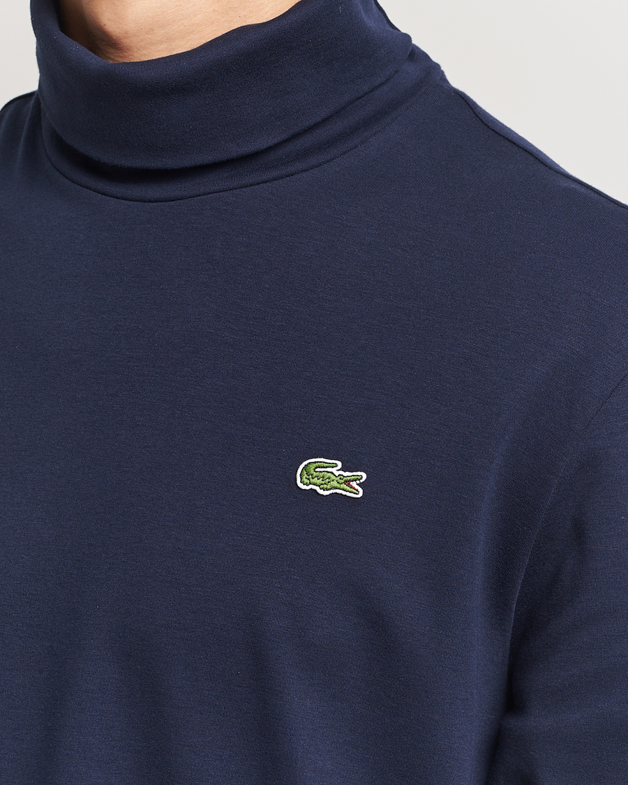 Heren | Truien | Lacoste | Interlock Cotton Rollneck Navy