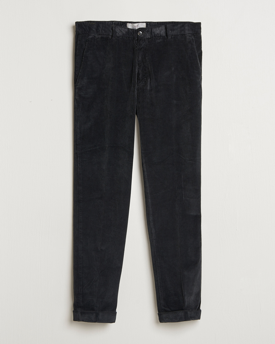 Homme | Pantalons | Briglia 1949 | Easy Fit Corduroy Trousers Black