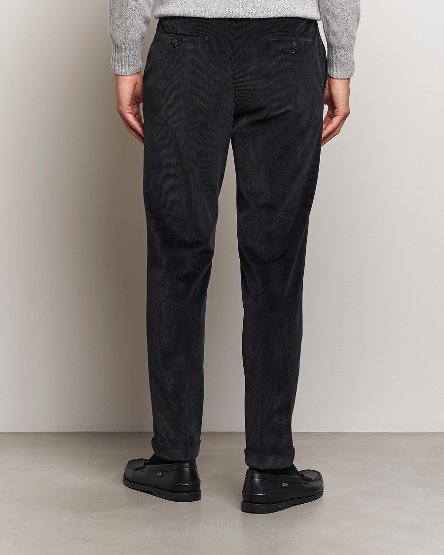 Homme | Pantalons | Briglia 1949 | Easy Fit Corduroy Trousers Black