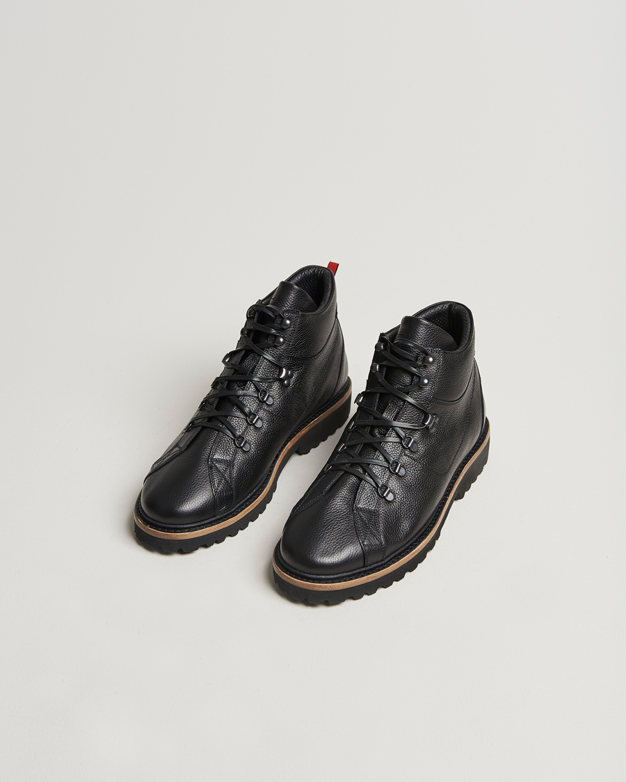 Homme | Kiton St Moritz Winter Boots Black Grain Calf | Kiton | St Moritz Winter Boots Black Grain Calf