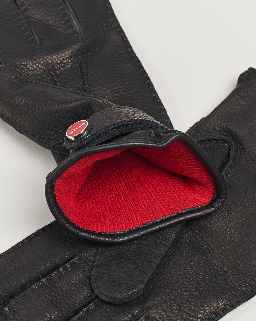 Homme | Kiton Grain Leather Gloves Black | Kiton | Grain Leather Gloves Black