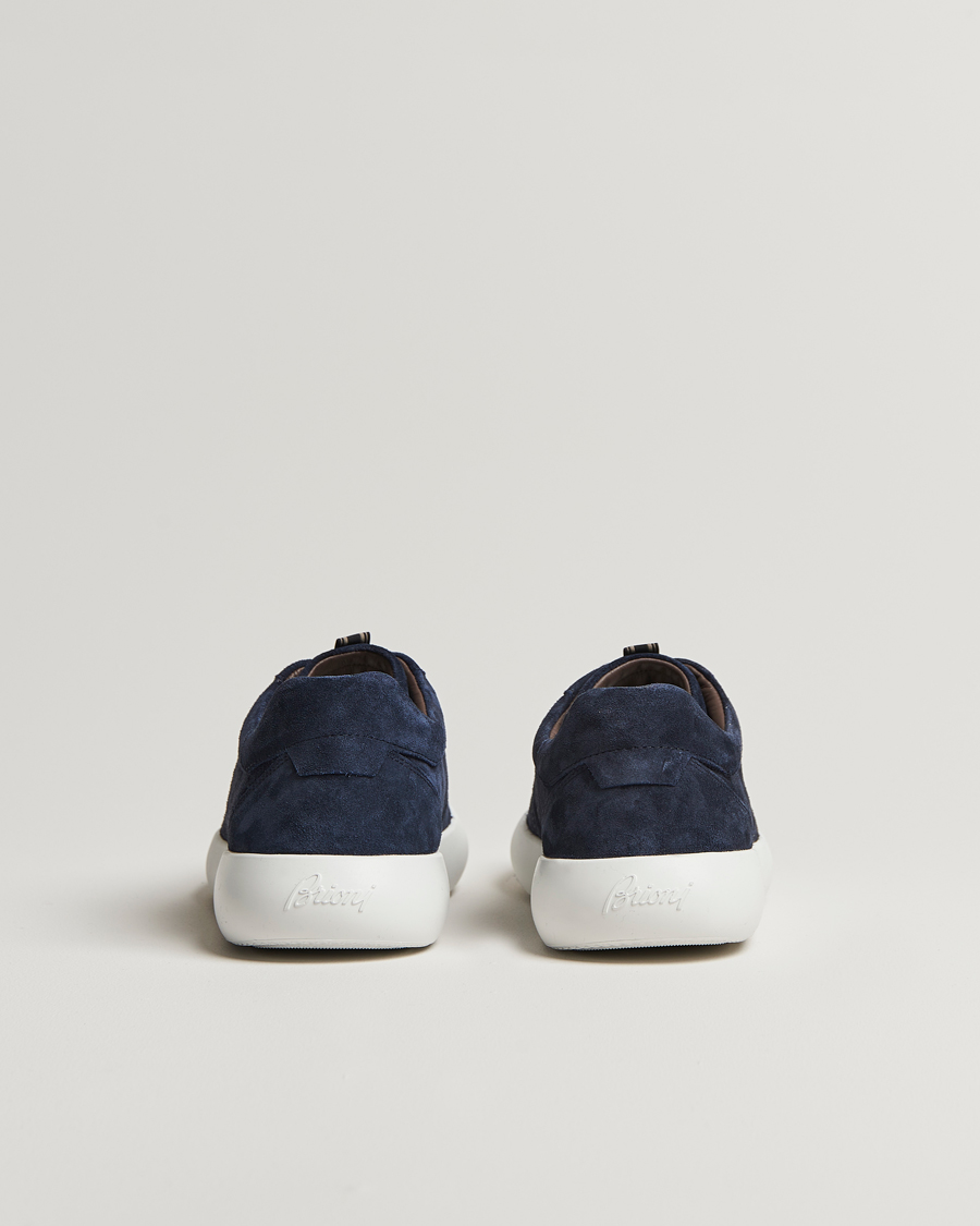 Heren | Brioni Cassetta Sneakers Navy Suede | Brioni | Cassetta Sneakers Navy Suede