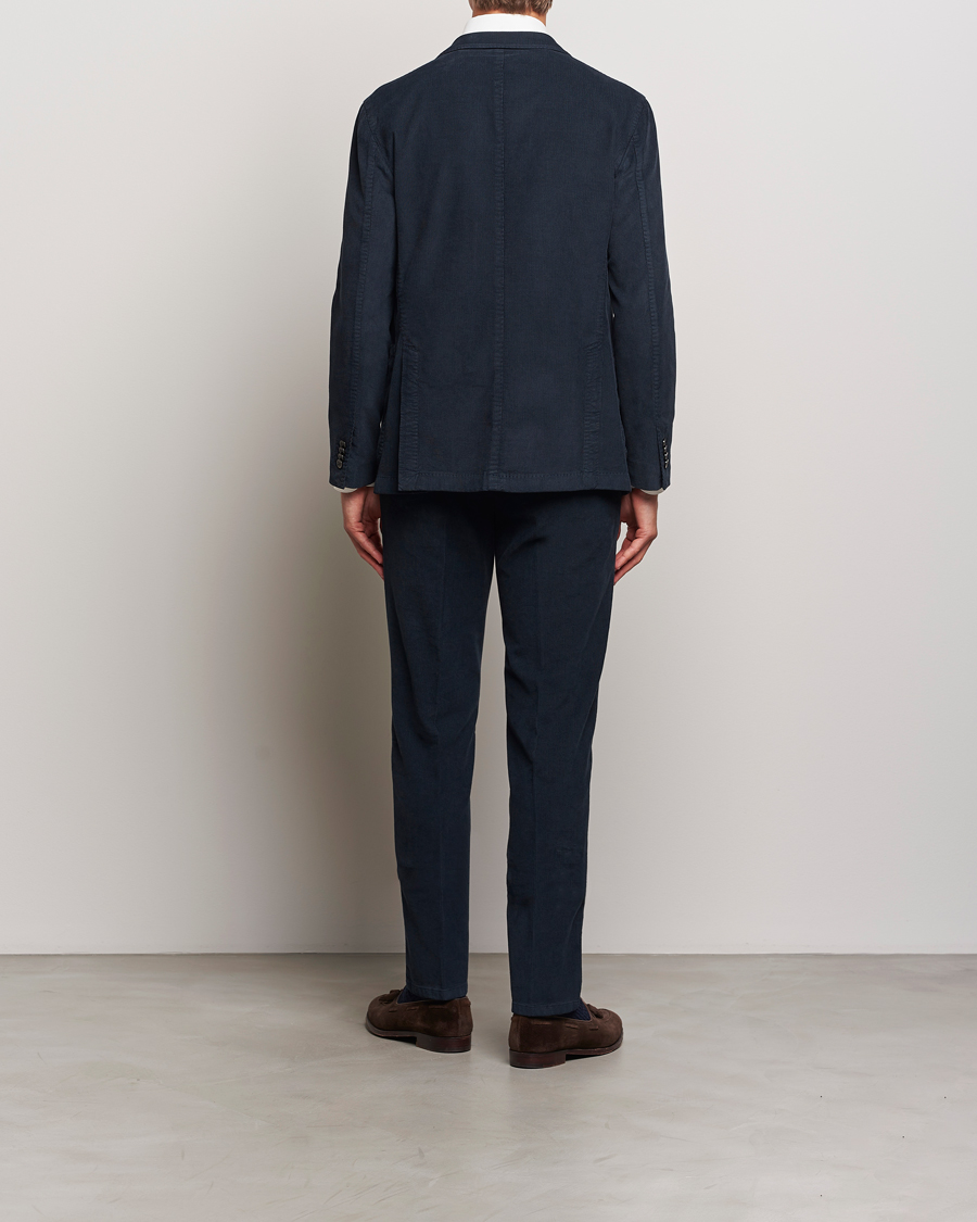 Homme | Boglioli K Jacket Baby Corduroy Suit Navy | Boglioli | K Jacket Baby Corduroy Suit Navy