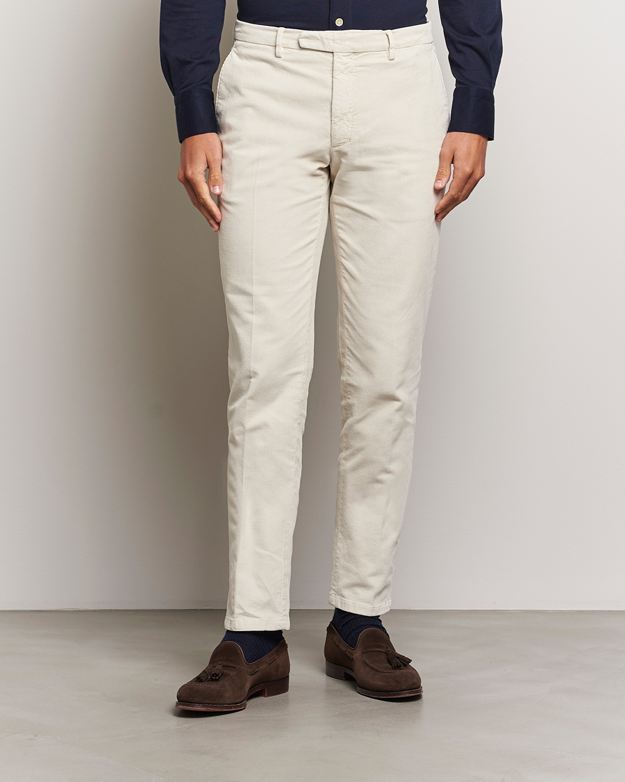 Homme | Pantalons | Boglioli | Corduroy Trousers Off White