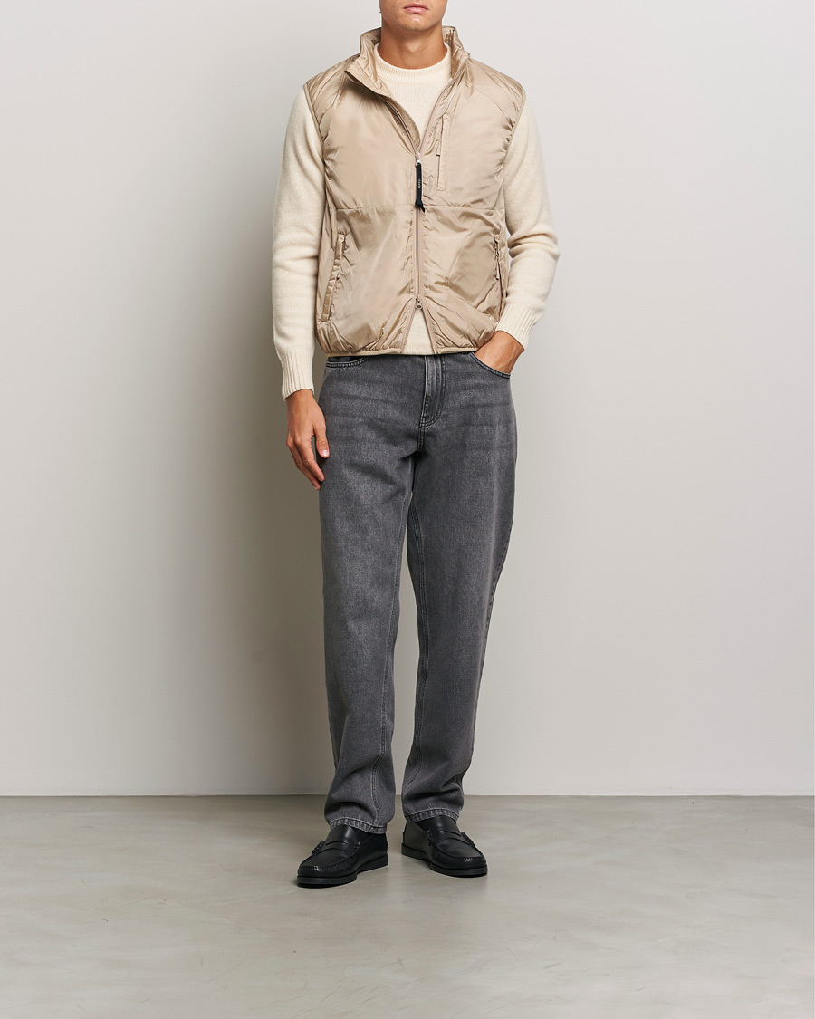 Homme | Manteaux Et Vestes | Aspesi | Jil Padded Vest Beige
