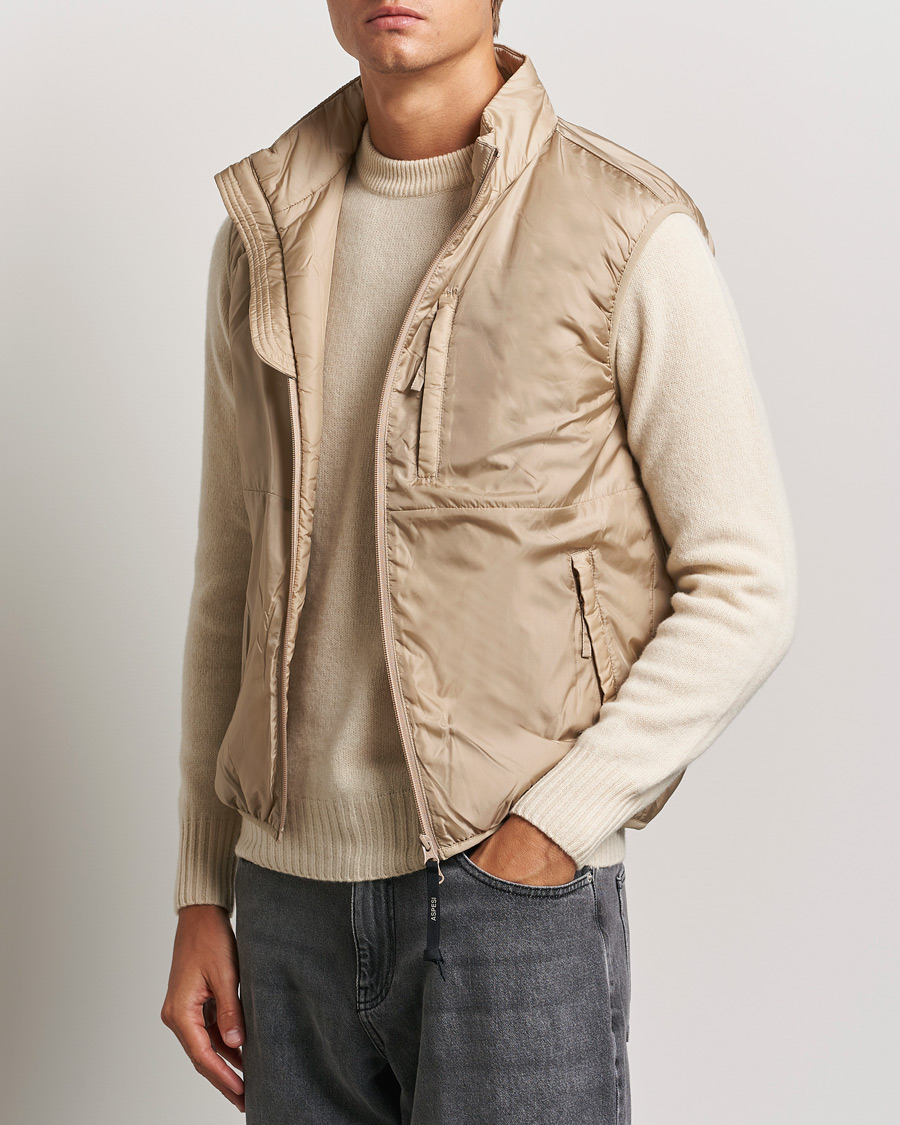 Homme | Manteaux Et Vestes | Aspesi | Jil Padded Vest Beige