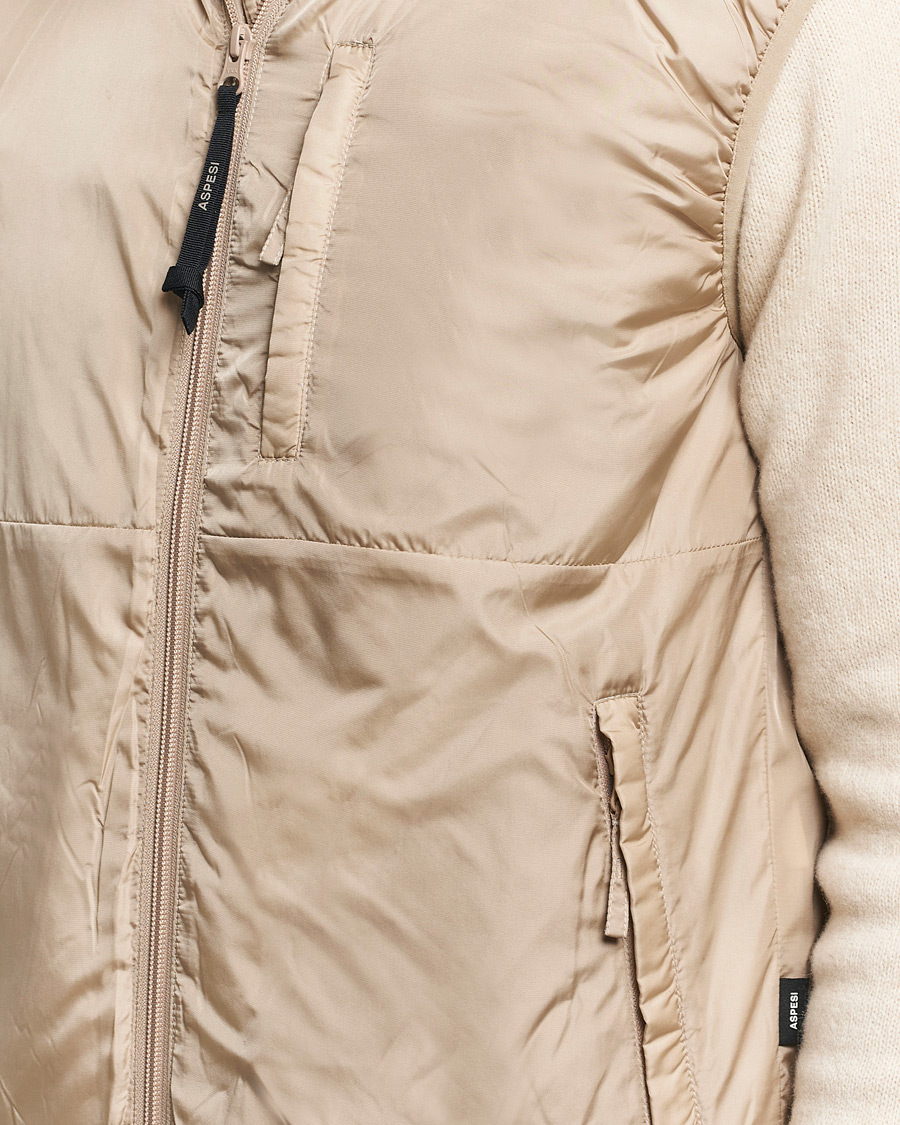 Homme | Manteaux Et Vestes | Aspesi | Jil Padded Vest Beige