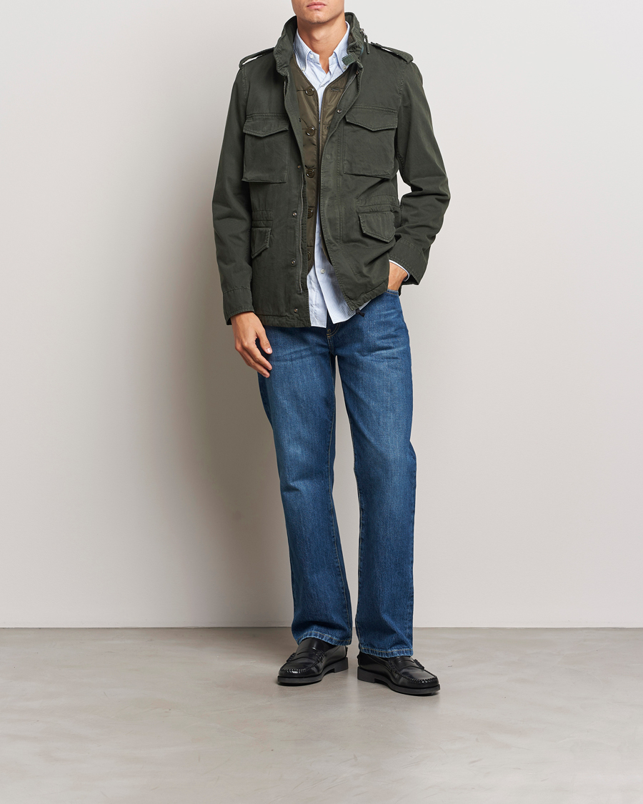 Heren | Jassen | Aspesi | Lined Cotton Field Jacket Military
