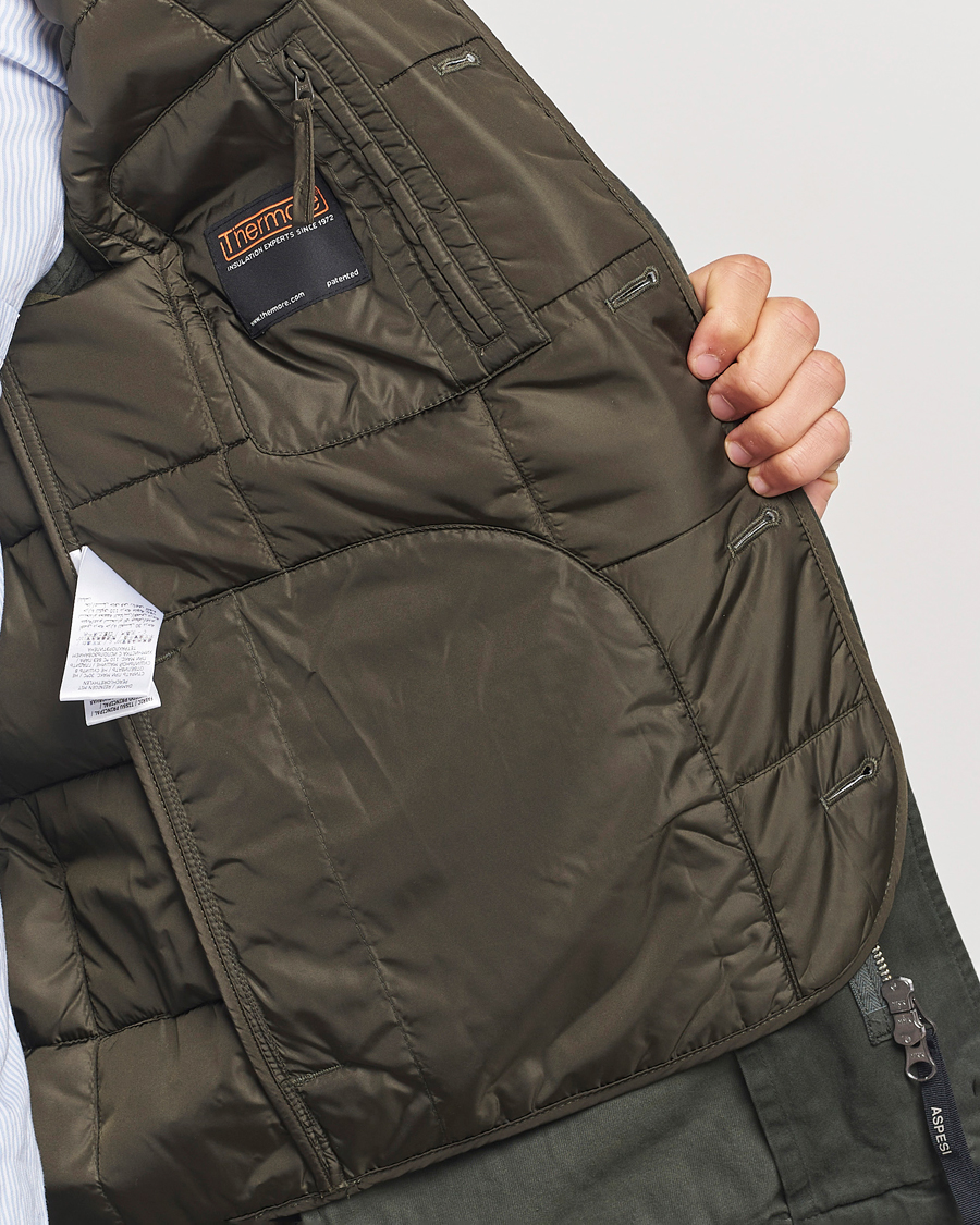 Heren | Jassen | Aspesi | Lined Cotton Field Jacket Military